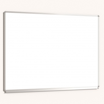 Whiteboard, 130x100 cm, mit durchgehender Ablage, Stahlemaille weiß, 